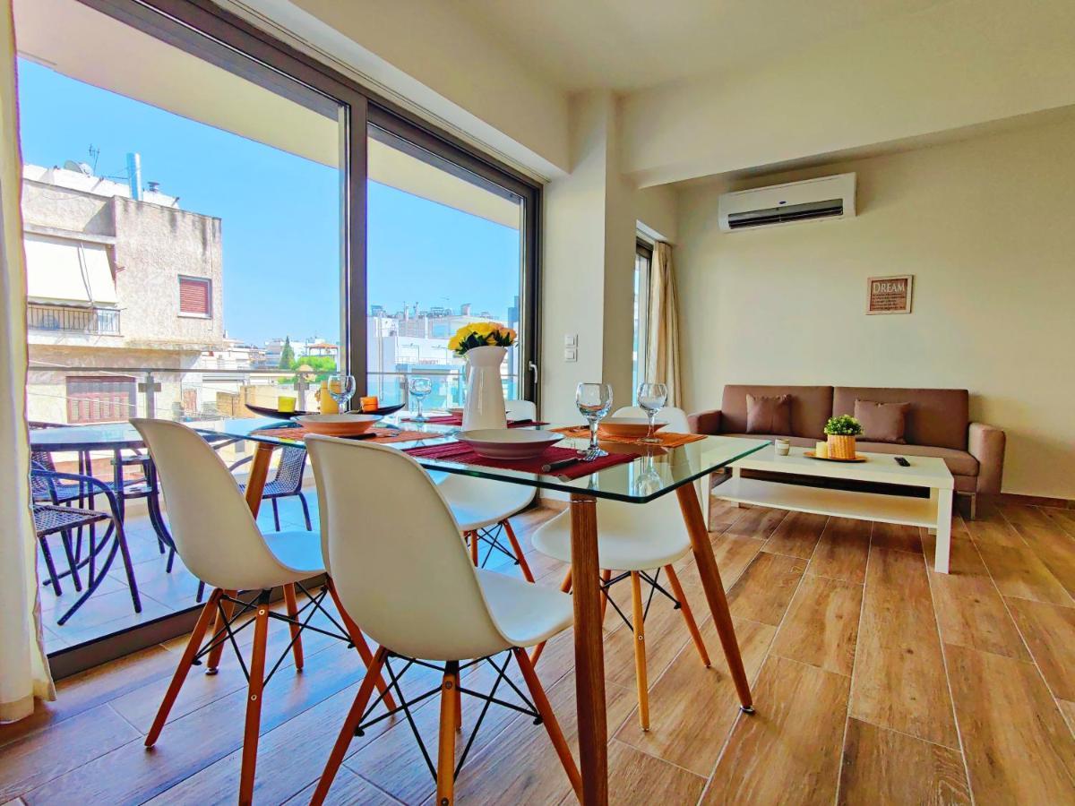 Wsd Luxury Bright 2Bd Apt With Sea View Balcony アテネ エクステリア 写真