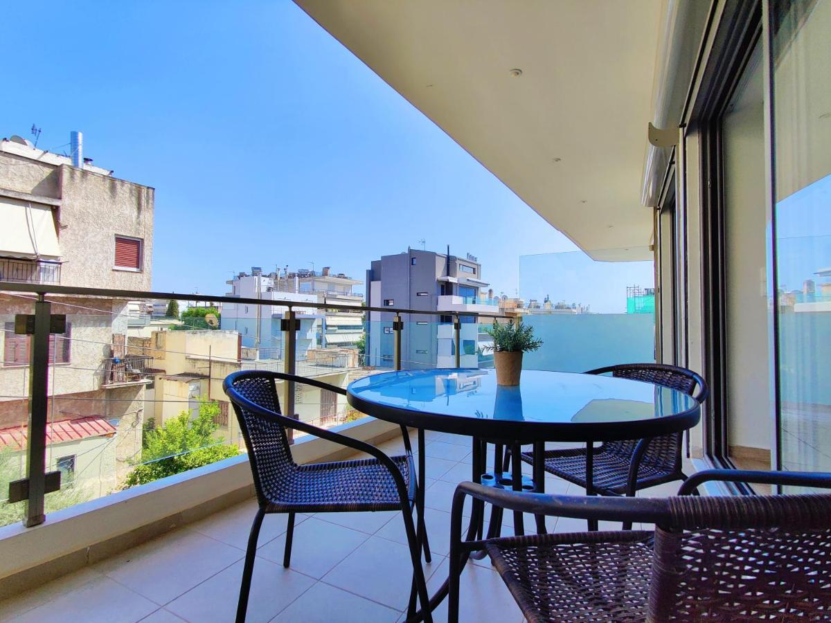 Wsd Luxury Bright 2Bd Apt With Sea View Balcony アテネ エクステリア 写真