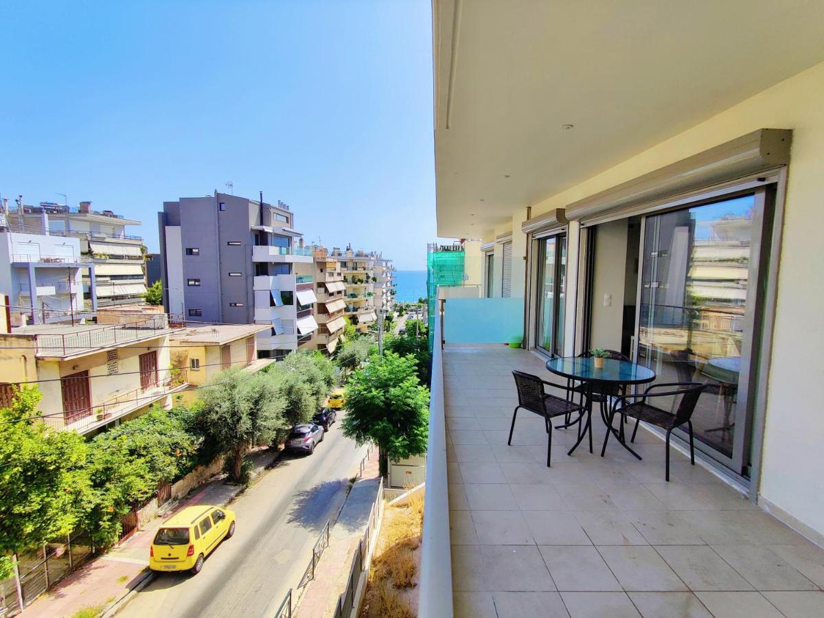 Wsd Luxury Bright 2Bd Apt With Sea View Balcony アテネ エクステリア 写真